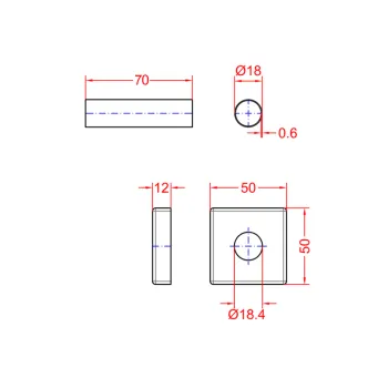 Radiatoru savienojumu komplekts Sapho Kvadrātveida hroms CP811