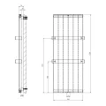 Dvieļu žāvētājs / Radiators Sapho Magnifica 46x121cm, 549W, balts  IR135