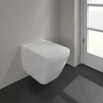 Piekaramais tualetes pods Villeroy & Boch Finion Rimless, 375x560 mm, SupraFix, bez vāka, DirectFlush, balts CP