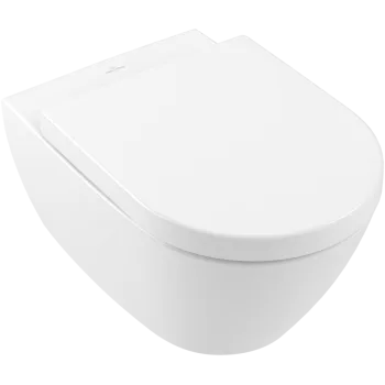 Piekaramais tualetes pods Villeroy & Boch Subway 2.0 Rimless, 370x560 mm, bez vāka SupraFix, balts