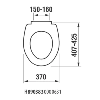 Poda vāks Jika Lyra Scandia, SC, balts