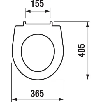 Poda vāks Jika Lyra Plus, Soft Close, balts