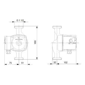 Cirkulācijas Sūknis Grundfos UPS 25-40N 11/2'' 180 (96913060) 113196