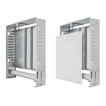 Zemapmetuma Kolektoru Skapis Kan-therm SLIM+ 1000mm 75-85x100x11-16cm, Balts