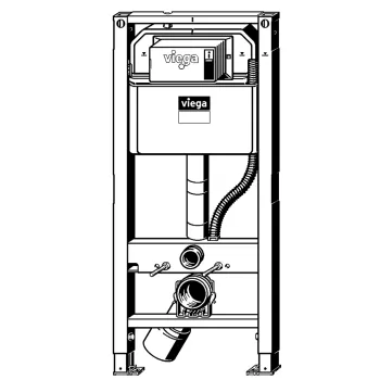 VIEGA Prevista Dry WC tualetes poda montāžas rāmis, 771980 VIEGA Prevista Dry WC tualetes poda montāžas rāmis, 771980