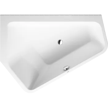 Vanna Duravit Paiova 5, 177x130cm, akrils, kreisā, balts 700390000000000