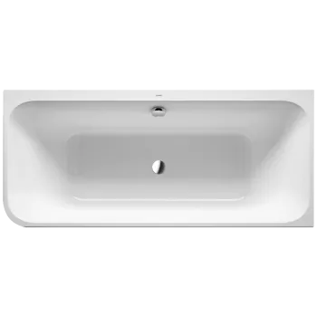 Vanna Duravit Happy D.2 Plus, 180x80cm, akrils, labā, balts/matēts grafīts 700450800000000