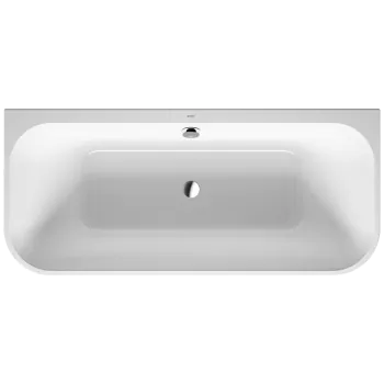 Vanna Duravit Happy D.2 Plus, 180x80cm, akrils, balts/matēts grafīts 700451800000000