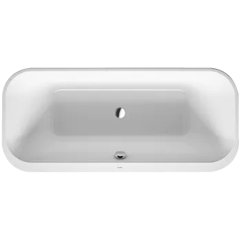 Vanna Duravit Happy D.2 Plus, 180x80cm, akrils, balts 700453000000000