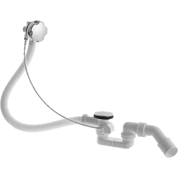 Duravit notekas un pārplūdes komplekts, 530mm, hroms 790225000001000