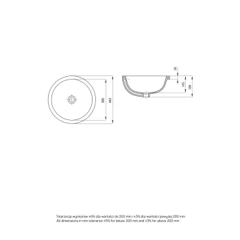 Vannas istabas izlietne Deante Alpinia balts CGA_6U3U