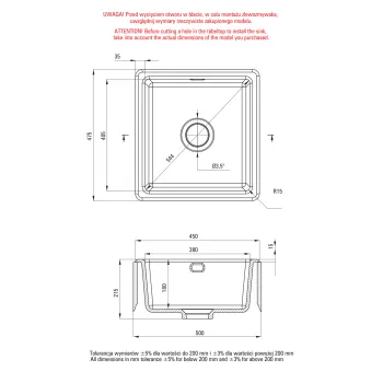 Virtuves izlietneD eante Sabor, Keramika balts ZCB_6103