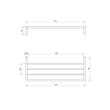 Vannas istabas plaukts Deante Silia, matēts zelts ADI_R531