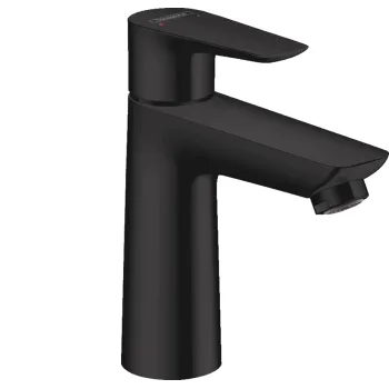 Vannas istabas izlietnes maisītājs Hansgrohe Talis E 110, ar pop-up, matēts melns