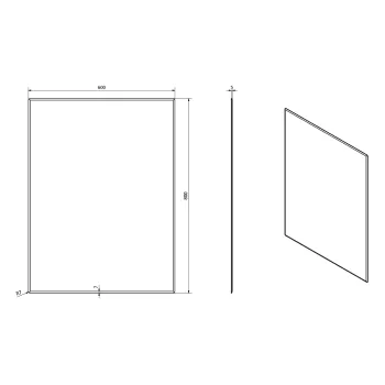 Spogulis Sapho ACCORD ar slīpētām malām 60x80cm