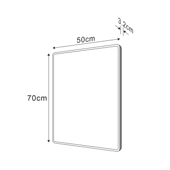 Spogulis Sapho PIRI ar LED apgaismojumu 50x70cm