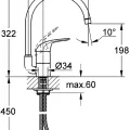 GROHE Virtuves izlietnes jaucējkrāns 32752000