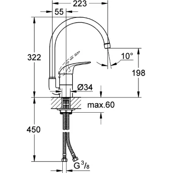 GROHE Virtuves izlietnes jaucējkrāns 32752000