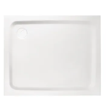 Dušas paliktnis Paa LARGO NEW Akmens masas 90x110cm ar paneli Balts