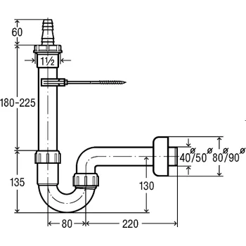 VIEGA Sifons veļas mazg.maš. 50 102593 VIEGA Sifons veļas mazg.maš. 50 102593