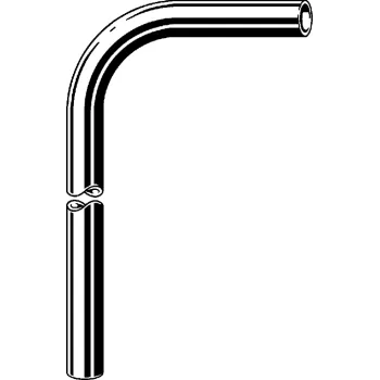 VIEGA Izlietnes sifona līkums 90° 32x220x680mm 102654