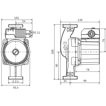Cirkulācijas Sūknis Wilo Star-Z 25/2 11/2'' 180 (4029062) 113275
