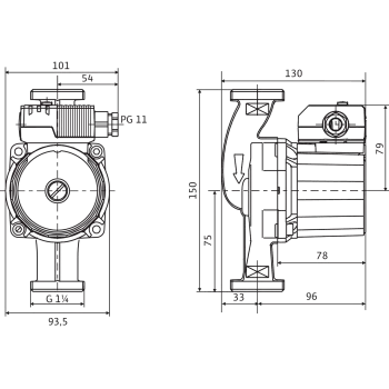 Cirkulācijas Sūknis Wilo Star-Z 20/5-3 11/4'' 150 (4081198 119581