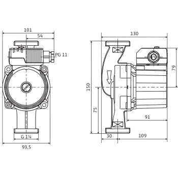 Cirkulācijas Sūknis Wilo Star-Z 20/7-3 11/4'' 150 (4081203) 113269