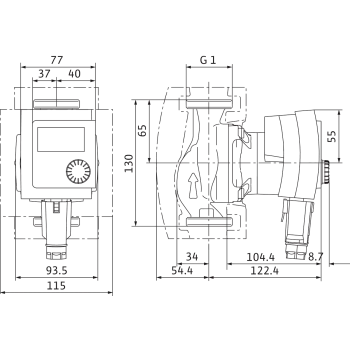 WILO Cirkulācijas sūknis Stratos Pico 15/1-6 130, 4216611