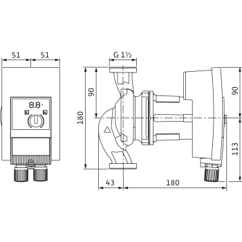 Cirkulācijas Sūknis Wilo Yonos MAXO-Z 25/0,5-10 (2175539) 113201