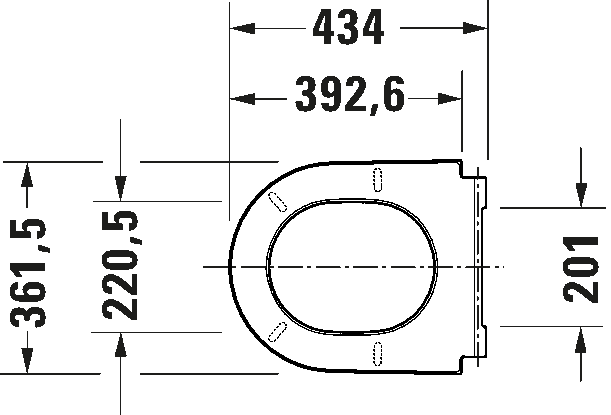 Крышка для унитаза Duravit D-Neo, белая